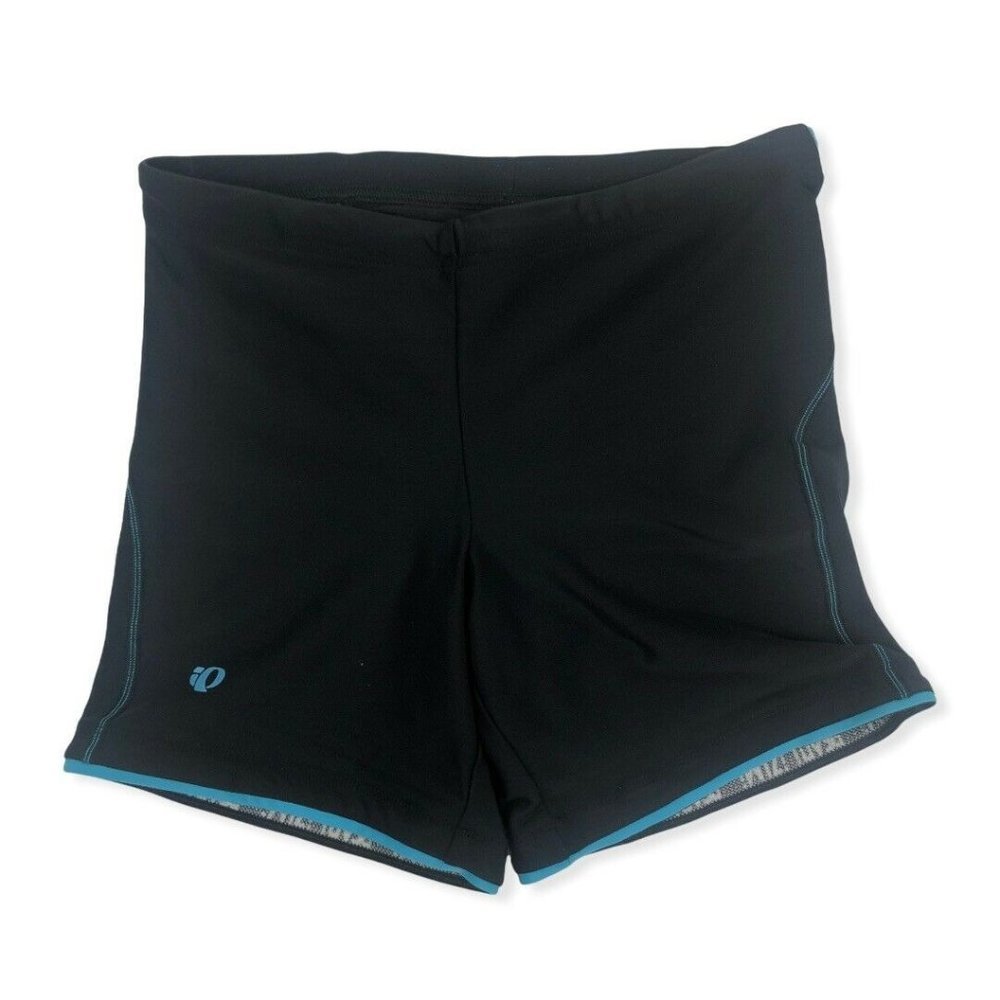 Pearl Izumi Women's Black With Teal Accent Compression Bike Shorts Size Medium